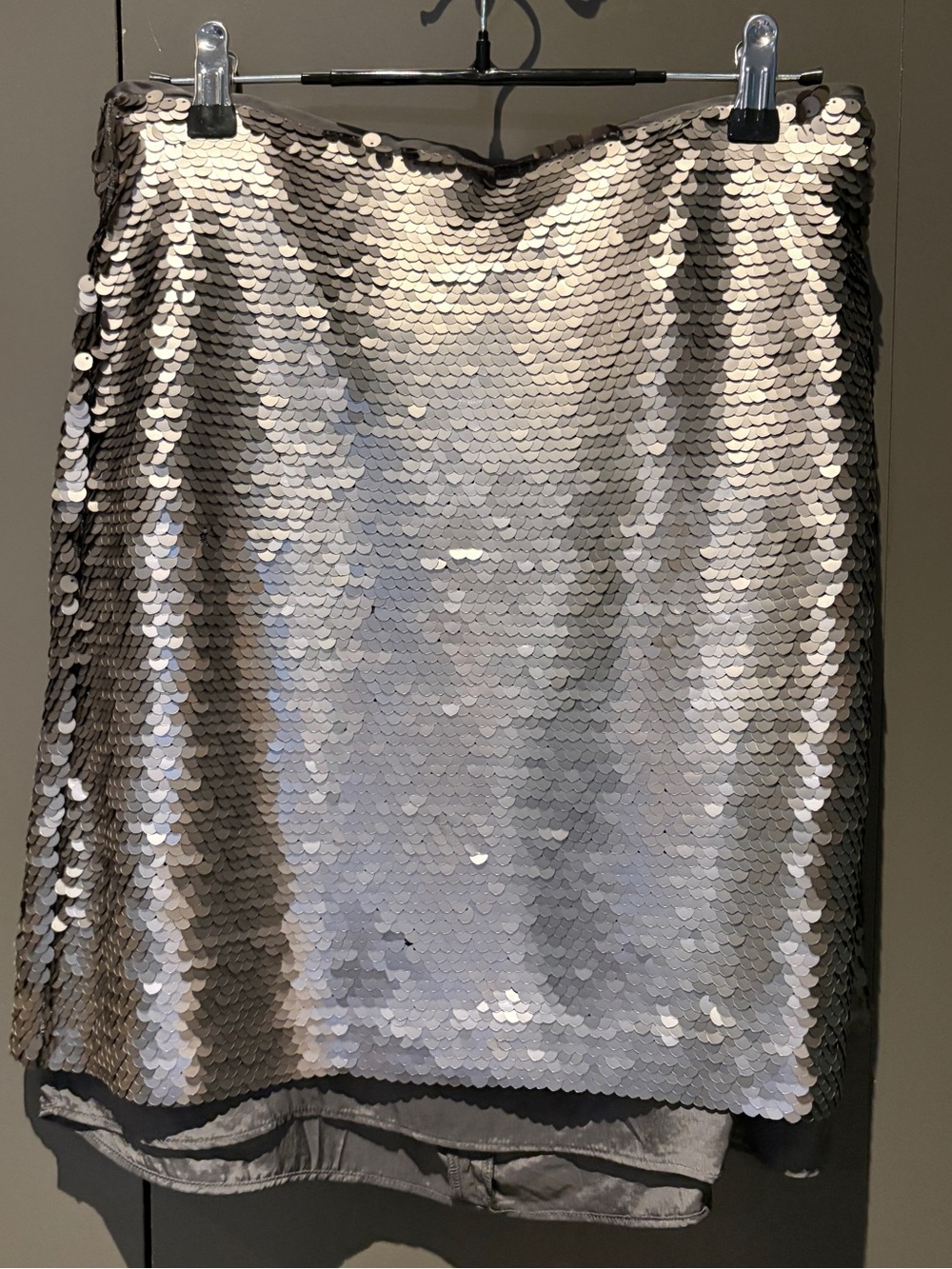 NWT J. Crew Sequin Silver & Gray Mini Skirt